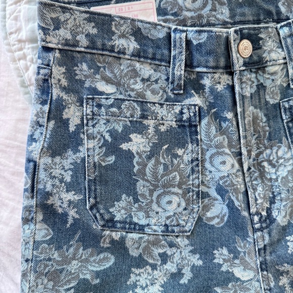 Gap x LoveShackFancy ’70s Floral Flare Jeans High Rise 28R - Picture 8 of 11